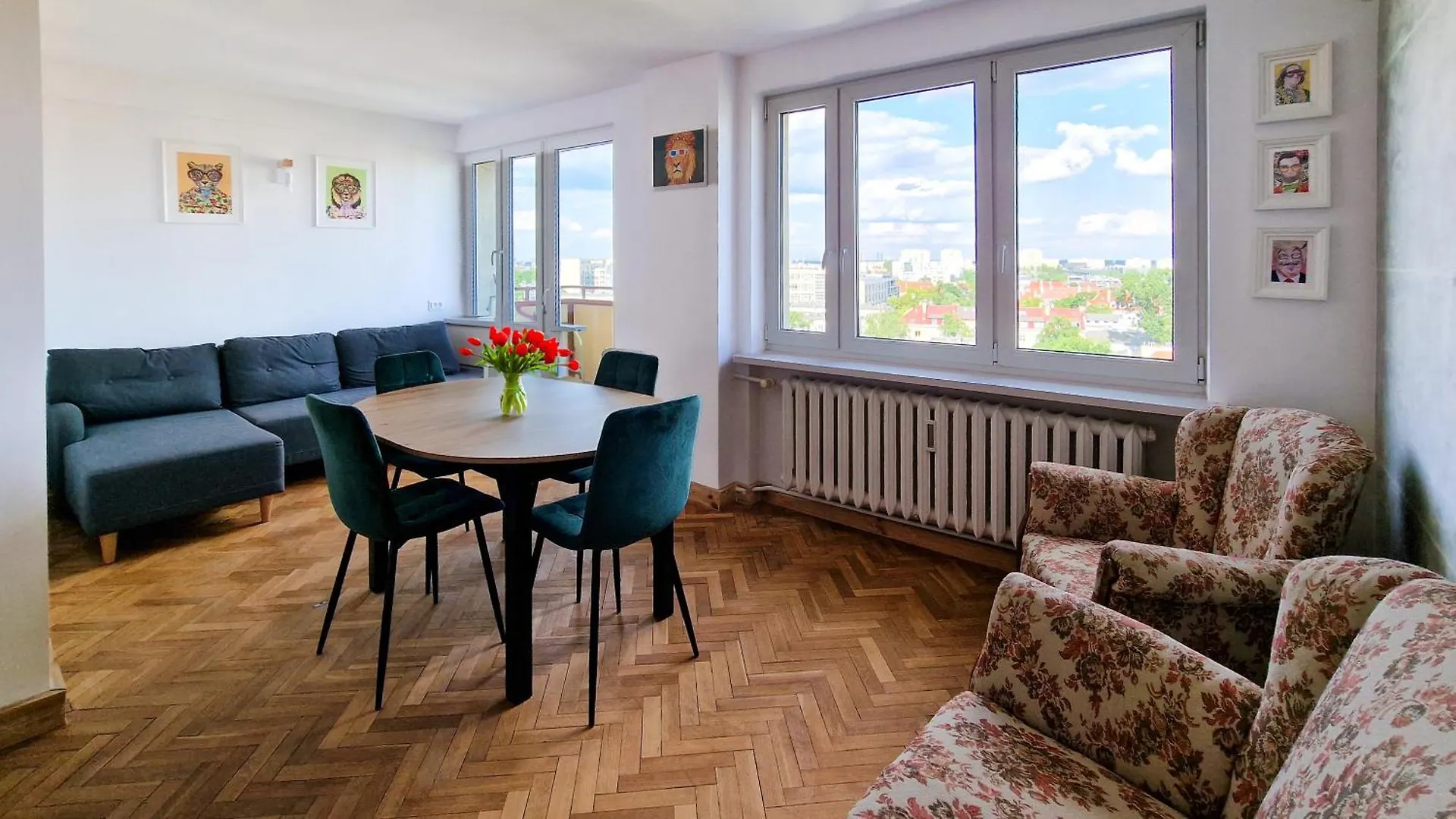 Spacious Flat With Amazing View - Fast Wifi Apartment Warsaw